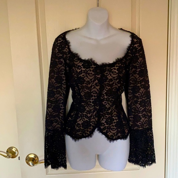 Rickie Freeman for Teri Jon Tops - Rickie Freeman ( Teri Jon Nights) lace top from Neumann Marcus.